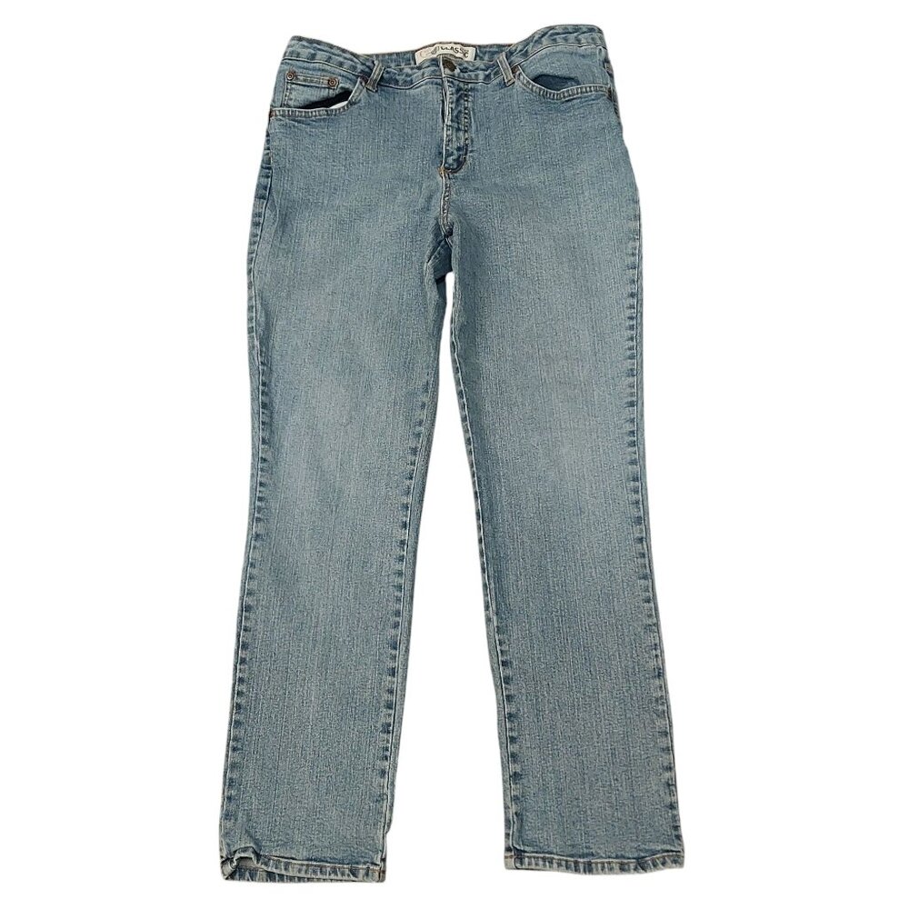 Faded Glory Women's Classic Stretch Straight Leg Jeans – Size 14 Average